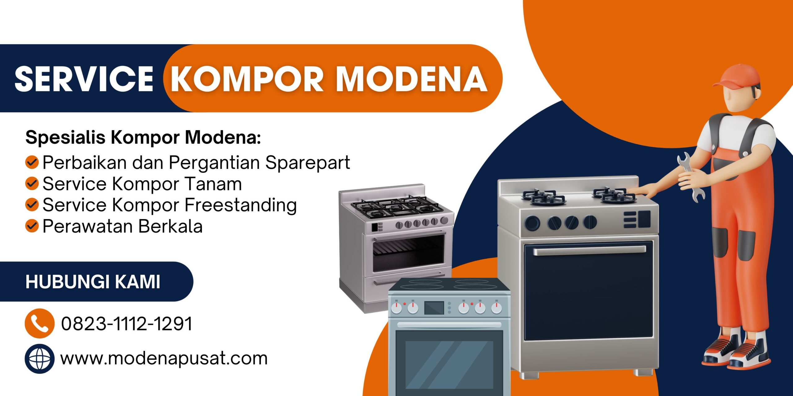 service kompor modena panggilan